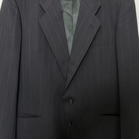 Mani Mens Blazer Size 41 Regular Made In Italy Bullock's Men's Store Wool Black - Picture 3 of 14